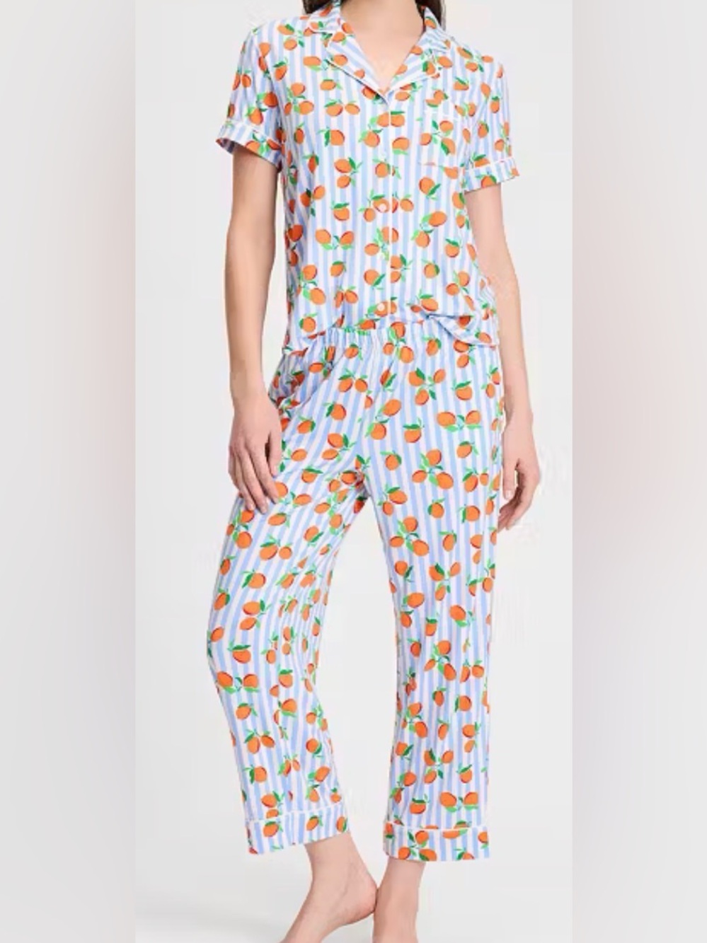 Kate Spade Cropped Pj Set | color: Pink Multi | size: L